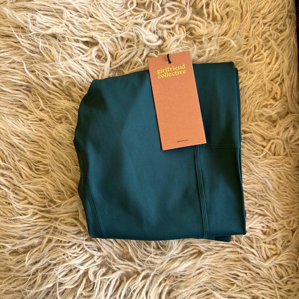 Girlfriend Collective leggings hunter green NWT sz medium